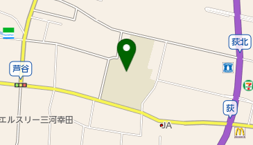 幸田町立荻谷小学校の地図画像