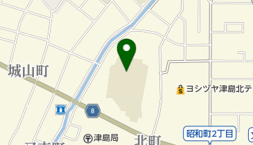 津島市立北小学校の地図画像