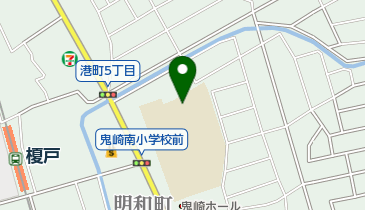 常滑市立鬼崎南小学校の地図画像