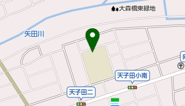 名古屋市立天子田小学校の地図画像