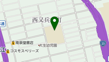名古屋市立大生小学校の地図画像