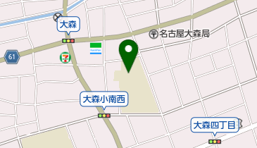 名古屋市立大森小学校の地図画像