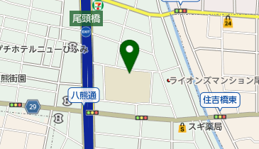 名古屋市立八熊小学校の地図画像