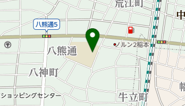 名古屋市立八幡小学校の地図画像
