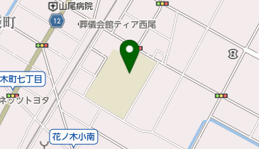 西尾市立花ノ木小学校の地図画像