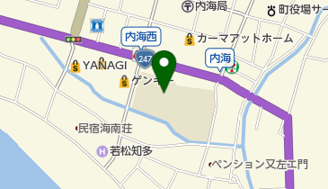 南知多町立内海小学校の地図画像