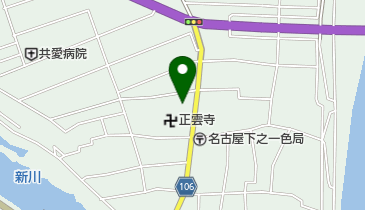 正雲寺幼稚園の地図画像