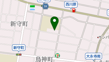 名古屋市立二城幼稚園の地図画像