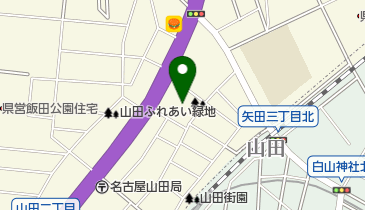 山田幼稚園の地図画像