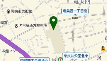 愛知県立岡崎盲学校の地図画像