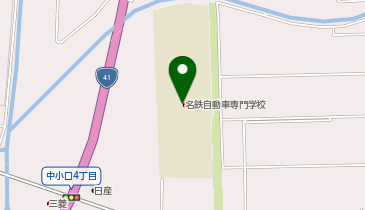 名鉄自動車専門学校の地図画像