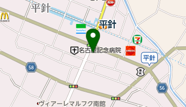 専門学校名古屋デンタル衛生士学院の地図画像