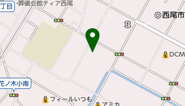 西尾高等家政専門学校の地図画像