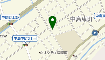 岡崎市六ツ美南保育園の地図画像