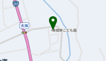 新城市立東郷東こども園の地図画像