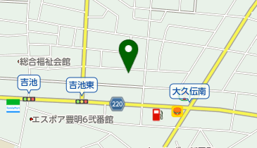 中部保育園の地図画像