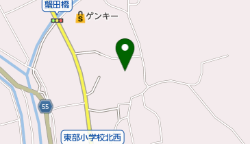 東部保育園の地図画像