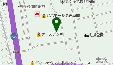 平和堂ビバモール名古屋南店の地図画像