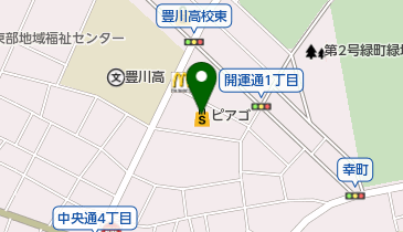ピアゴ豊川店の地図画像
