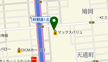マックスバリュ鳩岡店の地図画像