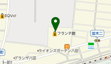 八田フランテ館の地図画像