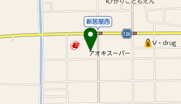 アオキスーパー甚目寺店の地図画像