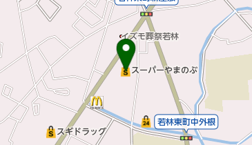 スーパーやまのぶ若林店の地図画像