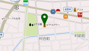 ピアゴパワー西城店の地図画像