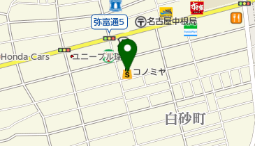 コノミヤ中根店の地図画像