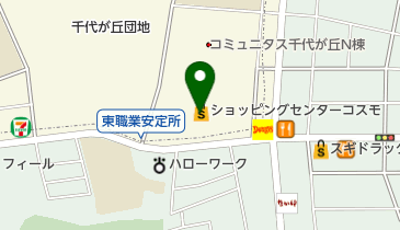 アオキスーパー千代が丘店の地図画像