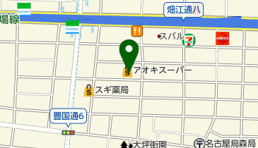アオキスーパー烏森店の地図画像