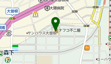 ナフコ不二屋大曽根店の地図画像