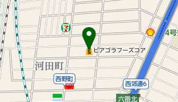 ピアゴラフーズコア神野店の地図画像