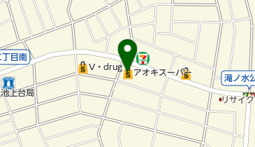 アオキスーパー鳴子店の地図画像