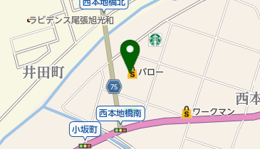 バロー瀬戸西店の地図画像