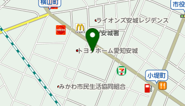 アミカ安城店の地図画像