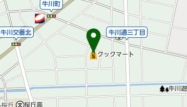 クックマート牛川店の地図画像