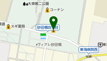 コノミヤ砂田橋店の地図画像