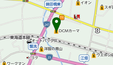 DCM新蒲郡店の地図画像