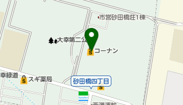 ホームセンターコーナン砂田橋店の地図画像