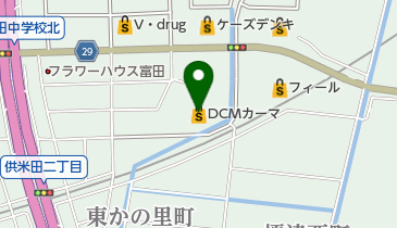 DCM中川富田店の地図画像