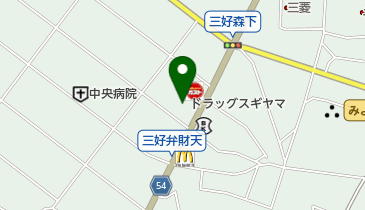 ドラッグスギヤマ三好店の地図画像