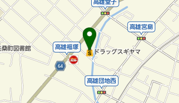 ドラッグスギヤマ扶桑店の地図画像