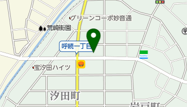 Zipドラッグ白沢呼続の地図画像