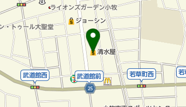 清水屋小牧店の地図画像