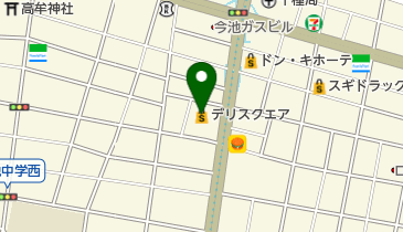 デリスクエアの地図画像