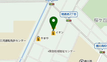 ハニーズ豊川店の地図画像