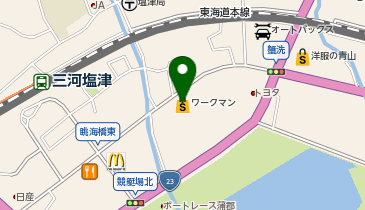 ワークマンプラス蒲郡竹谷店の地図画像