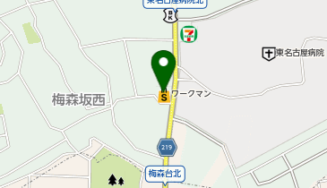 ワークマンプラス名東梅森坂店の地図画像