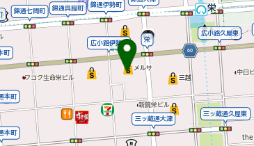 ジーユー栄スカイル店の地図画像
